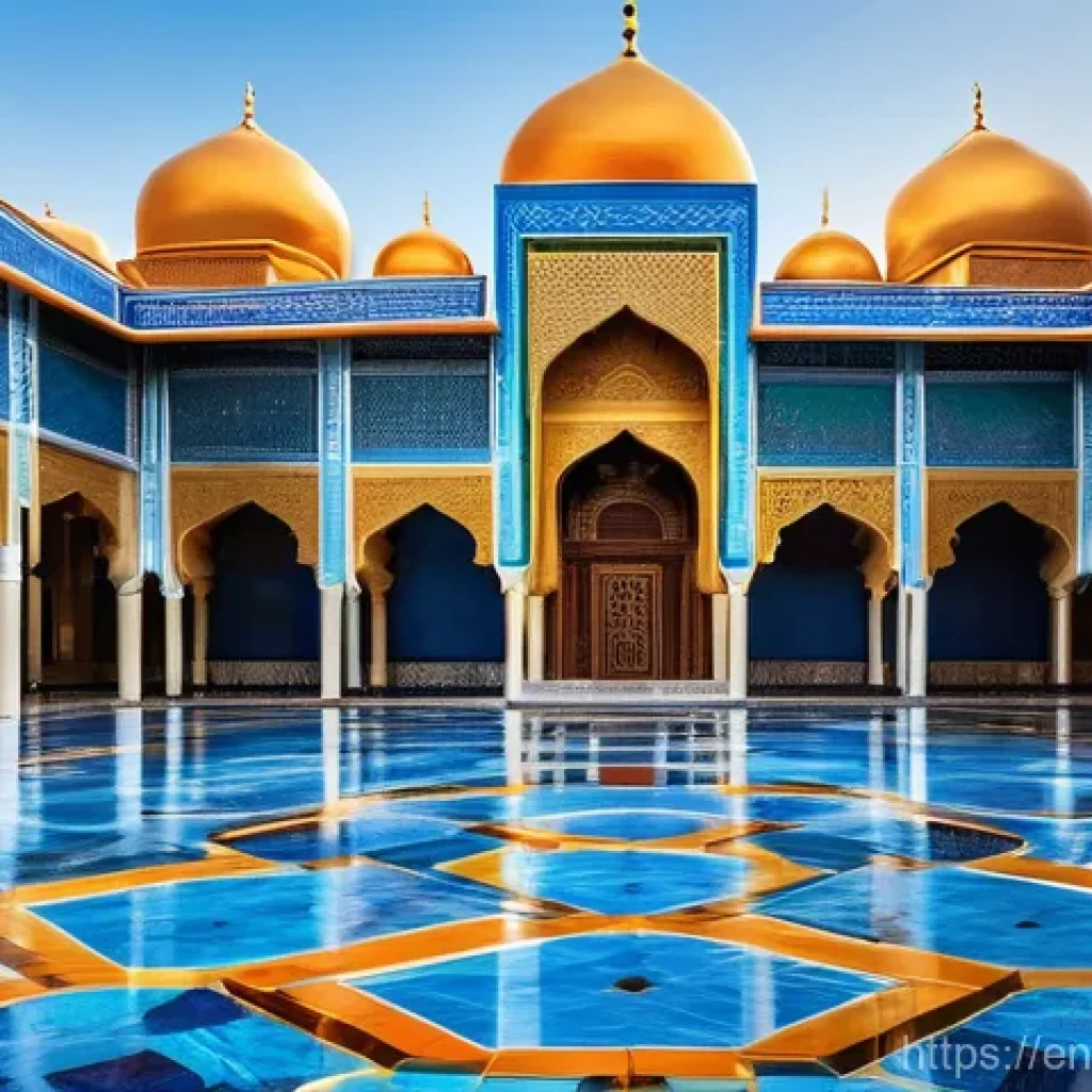 이슬람 인종 다양성 - **Prompt:** A vibrant, panoramic digital painting showcasing the global diversity of Islamic culture...